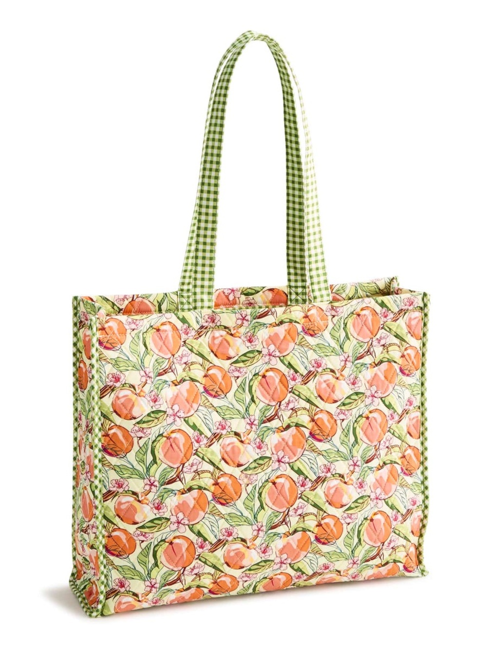 Bath & Body Works Vera Bradley 2006 Limited Edition Cotton Tote Bag Peach Garden - Picture 6 of 9